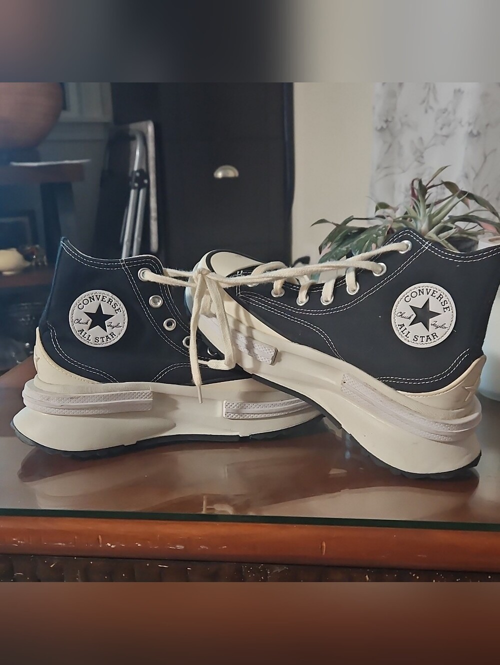 Converse Run Star Legacy CX Hi Black Platform Sneakers - Men’s 6.5 / Women’s 8